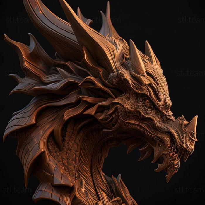 3D модель Дракон стл (STL)